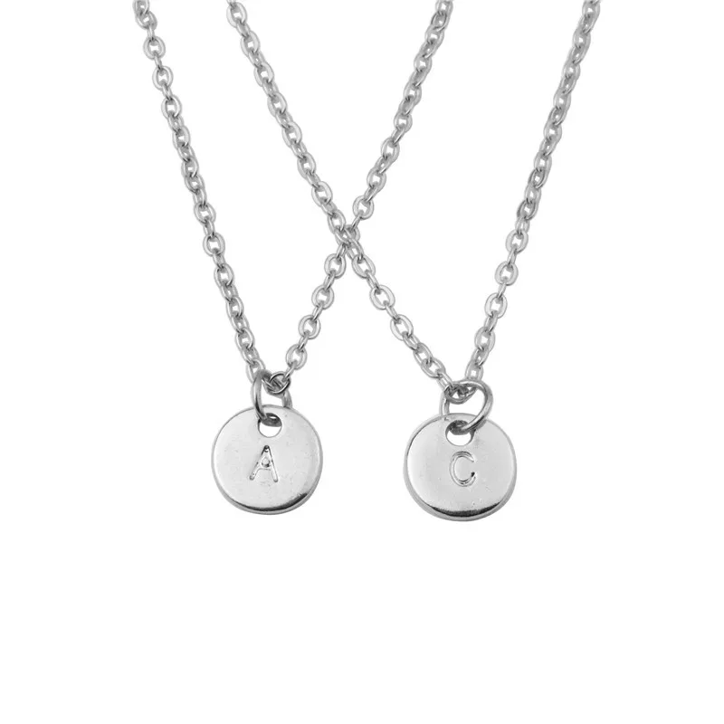 Маленькое золотое ожерелье с надписью инициалы имя ожерелья 26 букв розовое