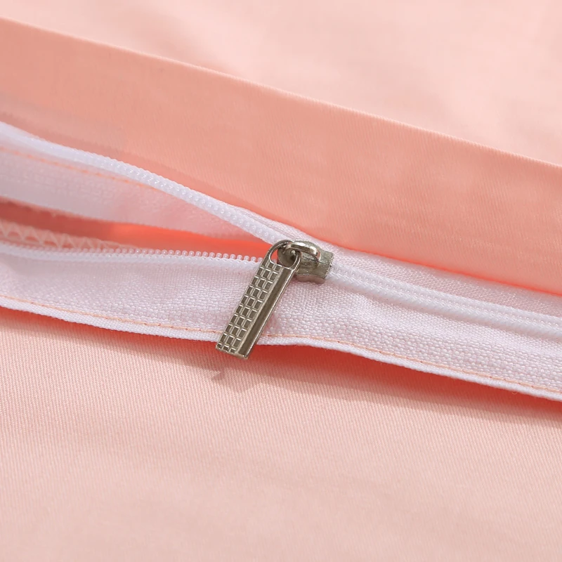 Однотонный розовый пододеяльник 100% хлопок двойной полный Королевский размер