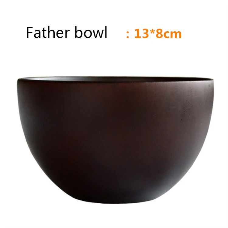 Семейная миска ручной работы для риса супа окуня украшения (середина) круглая