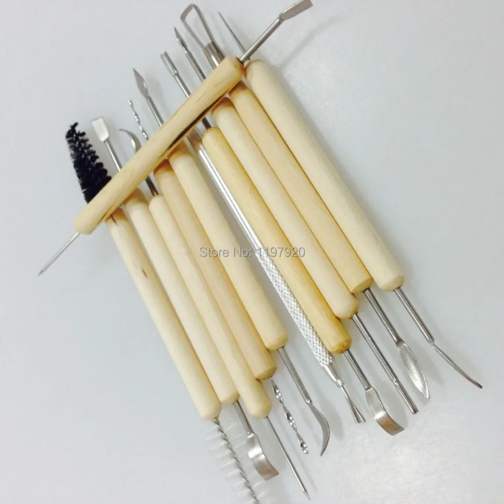 11 шт. глиняных скульптур лепить сглаживание Воск Резьба Керамика инструменты