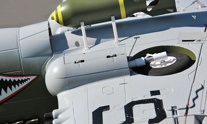 Большой масштаб Пены rc Самолеты P40 ARF Warhawk
