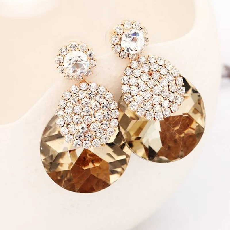 Модные аксессуары украшения блестящие хрустальные круглые стразы