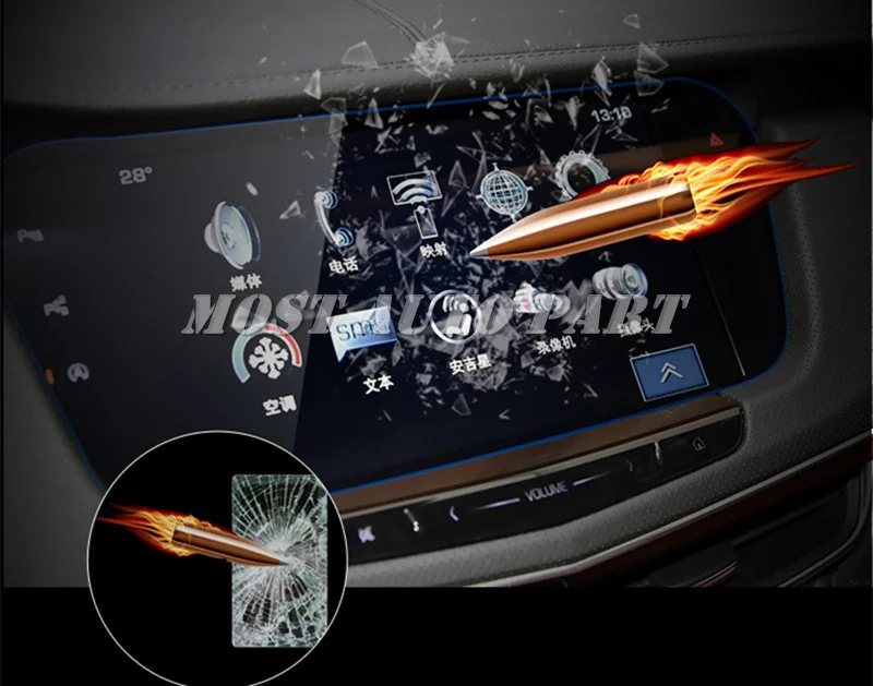 Закаленное стекло для защиты экрана навигатора GPS Cadillac CT6 2016 2019 автомобильные