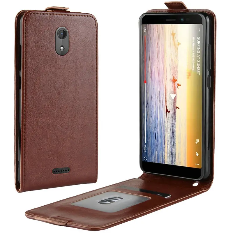 Кожаный чехол-книжка в стиле ретро для wiko sunny 3 Plus sunny3 + | Мобильные телефоны и