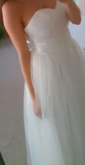 Простой свадебное платье милая тюль складки с плеча дешевые сделано в китае пром