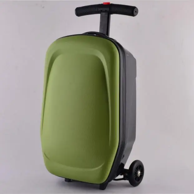 C style green Travel tale взрослых Ручной Клади Скутер чемодан тележка чехол для отдыха путешествия чемодан для путешествий - Цвет: C style green