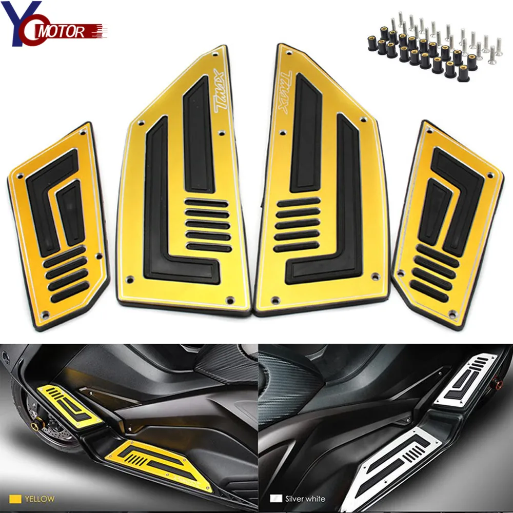 Для Yamaha TMax530 T Max 530 2012 2016 CNC алюминиевая мотоциклетная педаль для подножки Передняя