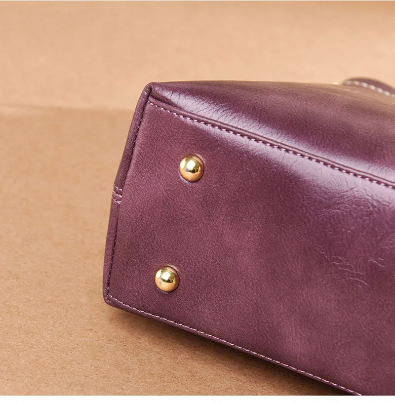 Rodful Винтаж Сумка для женщин масла кожа ведро женские сумочки дамы Ретро crossbody