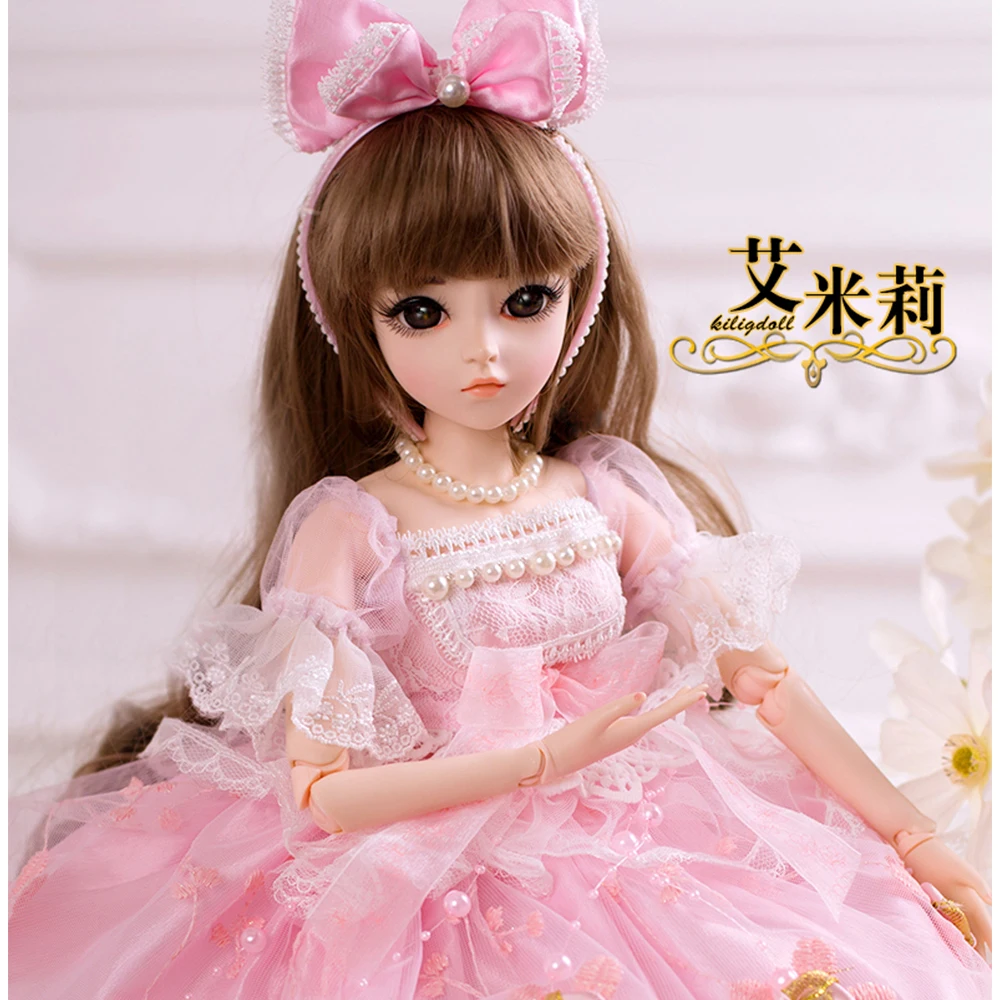 60 см bjd 1/3 элегантные куклы принцессы игрушки с коричневыми глазами одеждой