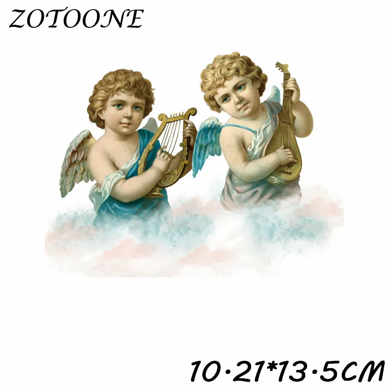 ZOTOONE милые нашивки с ангелом, нашивки с утюгом для одежды, детская одежда, сделай сам, украшения для одежды, железные нашивки с инопланетянами, E