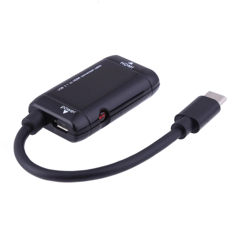 Универсальный Кабель-адаптер USB3.1 Type C (MHL) к HDMI 1080P Переходник для мобильных