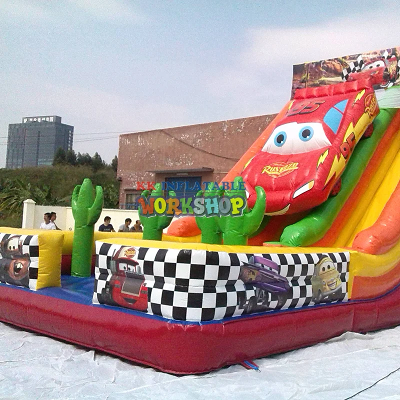 KK Commercial customized inflatable slide double lane car | Игрушки и хобби
