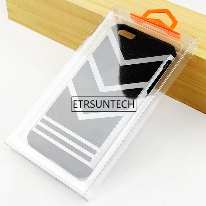 100 шт./лот, блистер, ПВХ пластик, прозрачная розничная упаковка, посылка, коробка для iPhone 6, 6s, 7, 7 Plus, прозрачный чехол для телефона