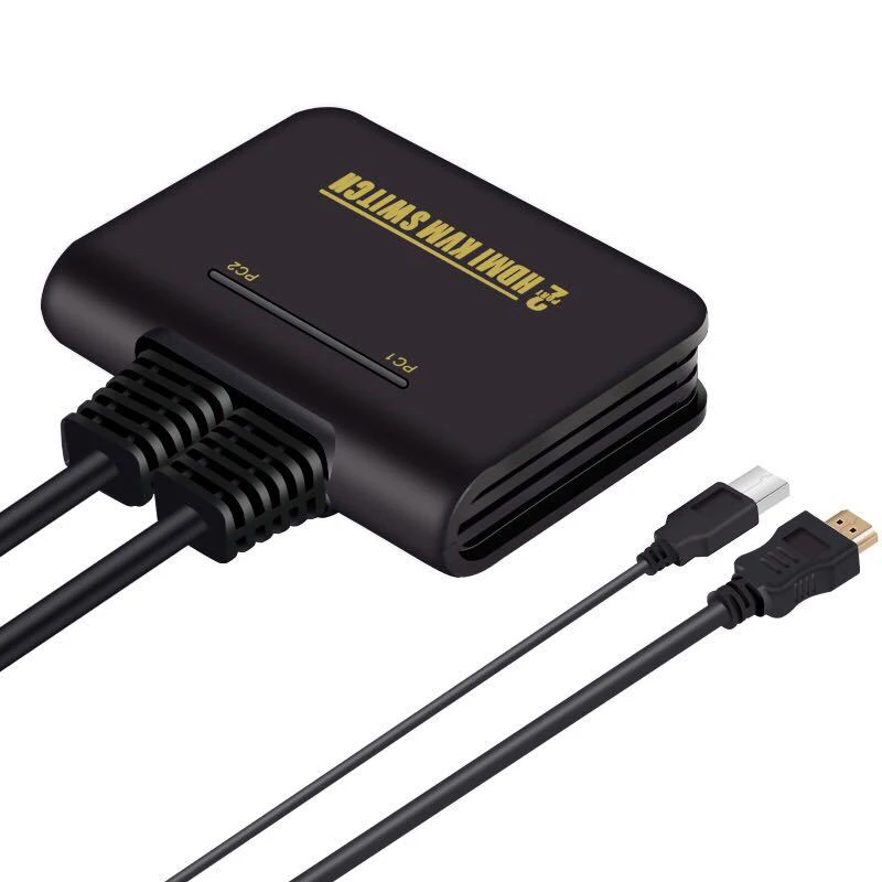 Kebidu два порта USB Встроенный кабельный коммутатор kvm Поддержка Plug And Play Win98/ME/2KP4/XP/2003