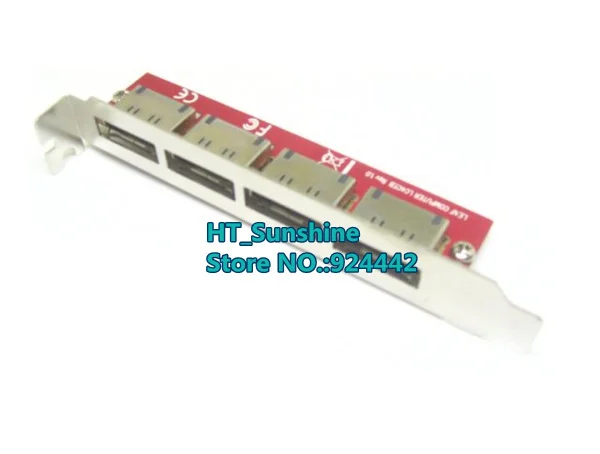 Высокое Качество SATA к eSATA адаптер карты с внутреннего на внешний 4 Порты и разъёмы