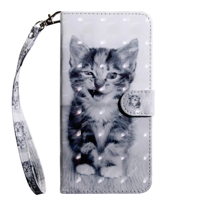 Flip Case on sfor Coque xiaomi Redmi 4X Cover for Note 4 Luxury 3D Cat Wallet Magnetic Leather Cases | Мобильные телефоны и