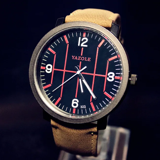 Оптовая Мужчины смотреть молодых открытый спорт harajuku кожаный ремешок творческий световой студент