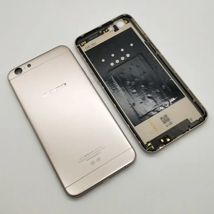 silver Высококачественная Задняя крышка батареи для oppo A57+ передний корпус ЖК-рамка пластина Замена для oppo A57+ инструмент+ подарок - Цвет: silver