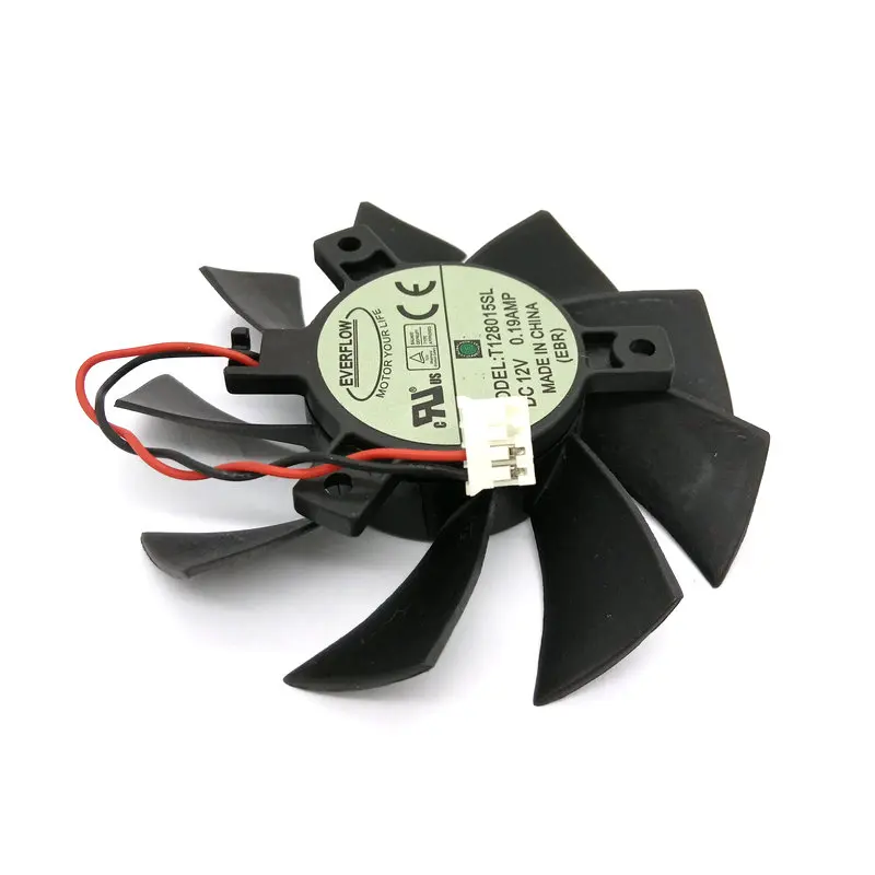 Оригинальные видеокарты вентилятор охлаждения для MSI R4830 R4850 N9600GT N9600GSO T128015SL 12V 0.19A |