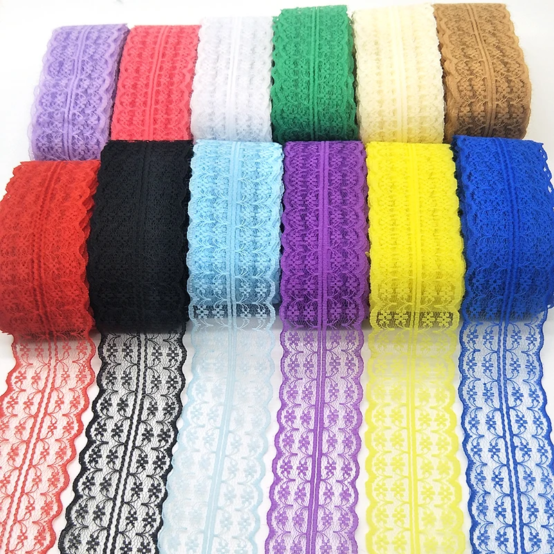 

High Quality 10 Yards Lace Ribbon 45MM Width Lace Trim Fabric DIY Embroidered Lace trimmings for Sewing Accessories African Lace