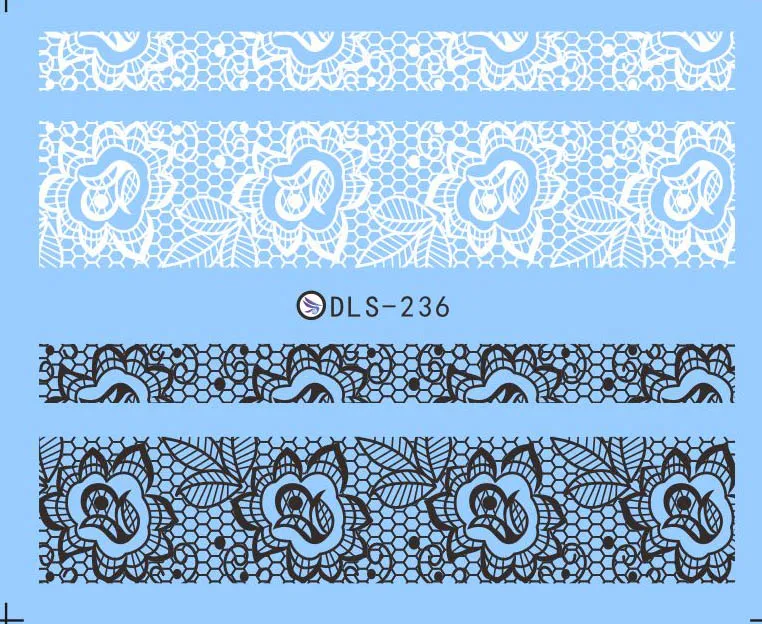 DLS236 5sheet 5 листов 3D наклейки для ногтей смешанные цветные дизайнерские наклейки для ногтей Переводные картинки корейский женский макияж водные тату Маникюр Инструмент DLS229-242 - Цвет: DLS236 5sheet
