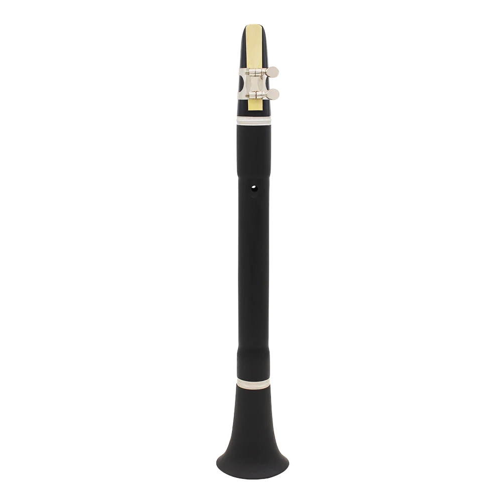 

Mini Bb B Flat Clarinet Clarionet with Cleaning Cloth Reeds Carrying Bag Woodwind Instrument for Beginners Practice