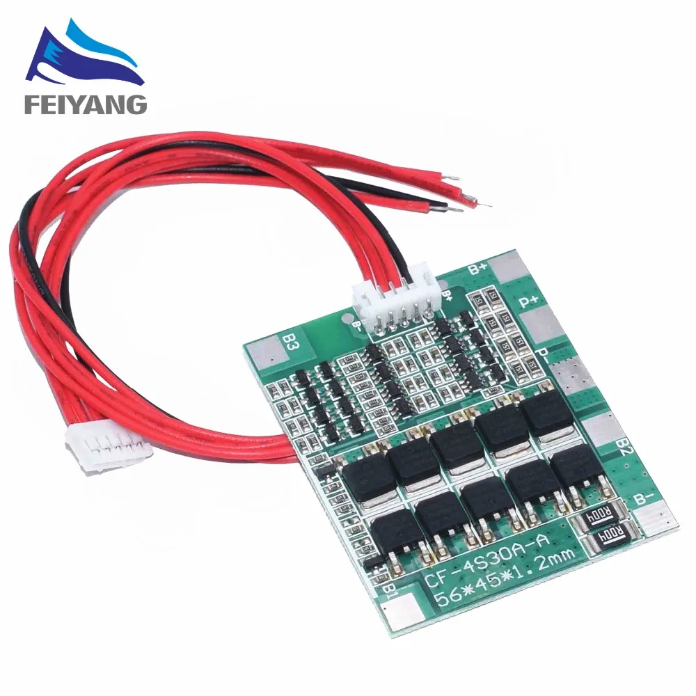 Новое поступление 4S 30A 14,8 V литий-ионный аккумулятор 18650 BMS пакеты Щит защиты печатной платы баланс Интегральные схемы