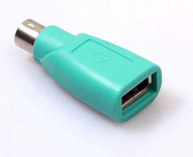 20 шт./лот Бесплатная доставка Зеленая Мышь PS2 PS/2 USB адаптер конвертер|adapter sd micro