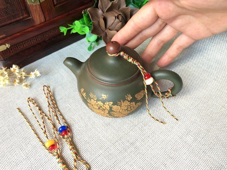 Веревка для чайной церемонии фиолетовая чашка чайника|cup cups|cup teacup lid |