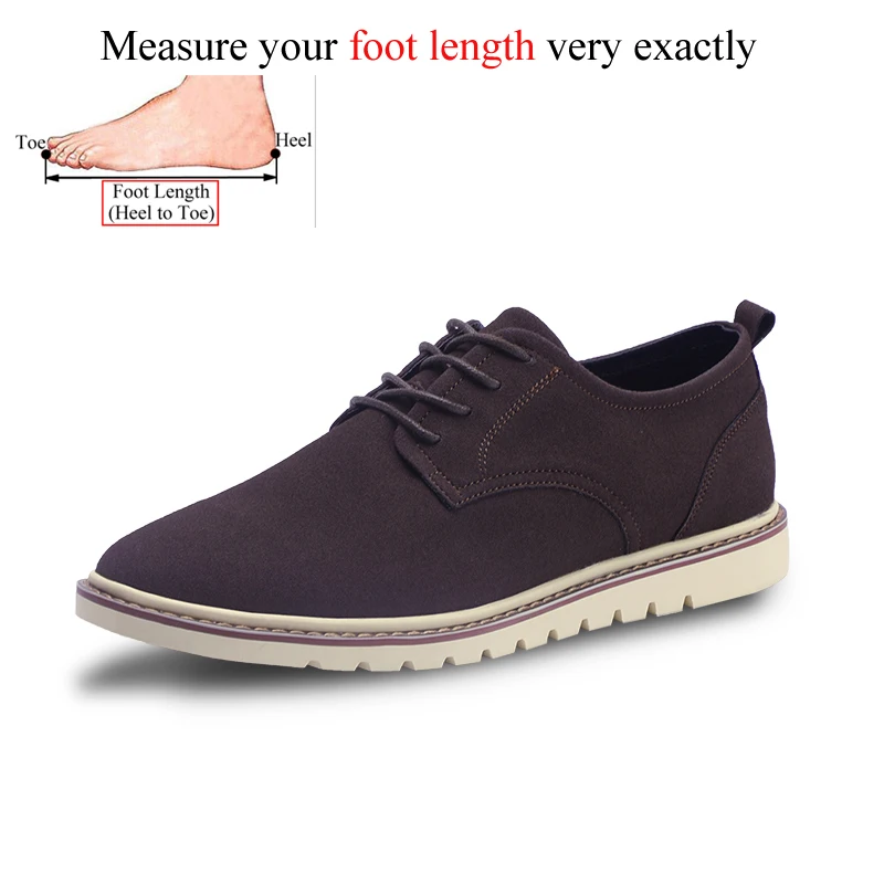 Brown Новые Модные низкие Туфли DR Martens в британском стиле мужская повседневная кожаная обувь Туфли-оксфорды из коровьей замши на шнуровке для джентльменов; большие размеры 47 - Цвет: Brown