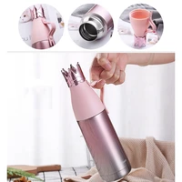 5pc 350ml 304 stainless steel hot water bottle outdoor women mug coffee tea cup travel bottles vacuum flasks thermoses cup