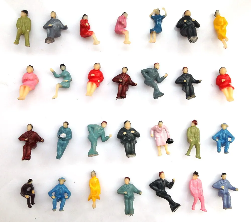 

P8701 all Seated 1:87 Scale Painted Figures Passenger HO