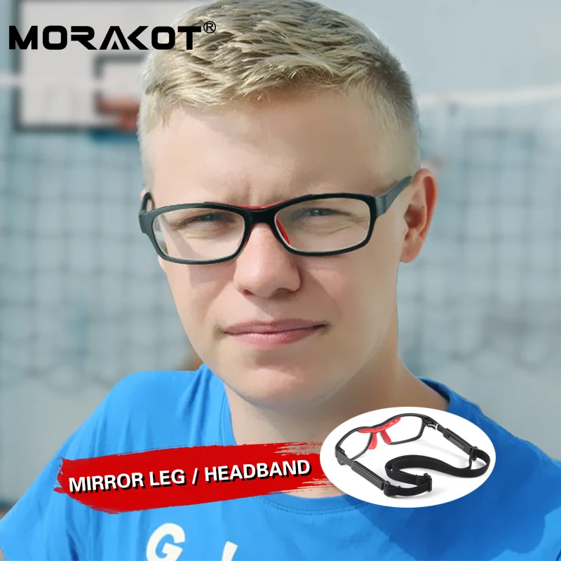 MORAKOT спортивные очки для близорукости на открытом воздухе, мужские защитные очки для баскетбола, футбола, волейбола, бейсбола, противотуманные очки LQJL010
