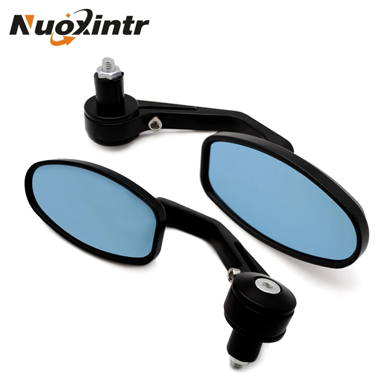 

Nuoxintr Motorcycle Bar End Rearview Mirrors Universal 22MM 25MM For Honda Yamaha Kawasaki Suzuki Harley Davidson