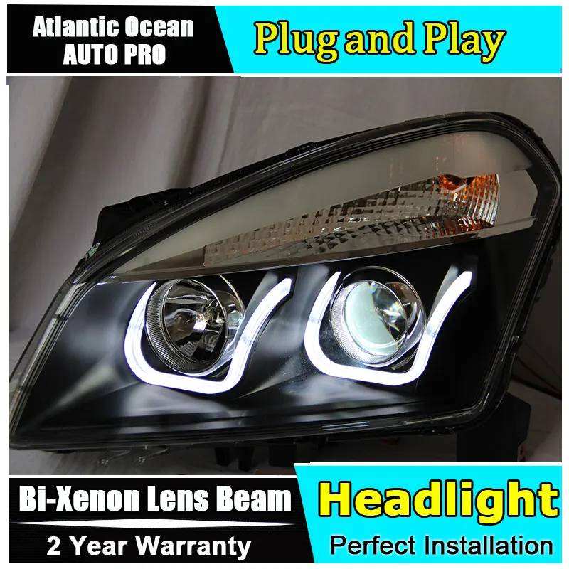 Auto.Pro Car Styling for Nissan Qashqai LED Headlight Headlights DRL Lens Double Beam HID KIT Xenon bi xenon lens | Автомобили и