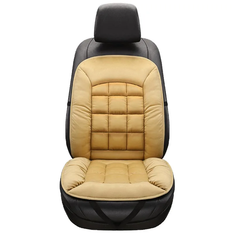 universal plush car seat cover warm auto front back backrest seat cushion pad car winter interior protector free global shipping