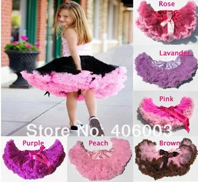 Бесплатная доставка юбки для малышей пачка маленьких девочек розовая и черная