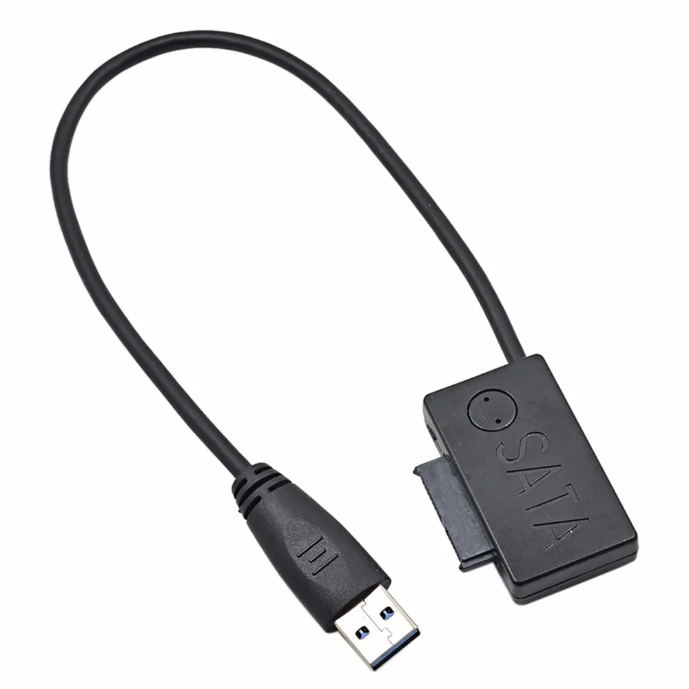 CHIPAL SATA к USB адаптеру 3 0 13Pin кабель с светодиодный индикатором для ноутбука ODD Optical Bay