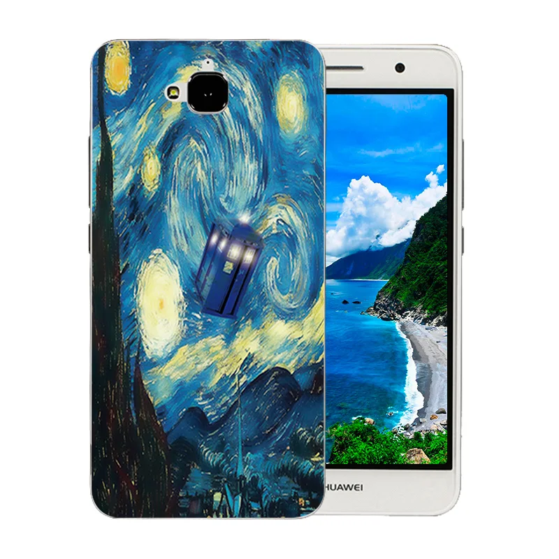 5 0 &quotдля Huawei Y6 Pro Мягкий ТПУ чехол для телефона Ван Гог шаблон Honor 4C Pro/Enjoy 5/Y6 задняя