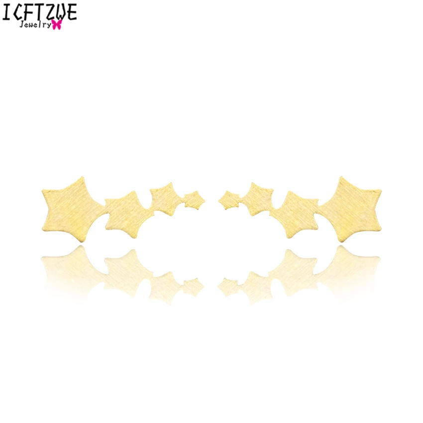Dianshangkaituozhe 10 пар Украшения для тела золотой цвет Brincos звезды в линии Earcuff
