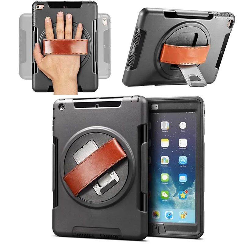 

360 Degree Rotating Cover Case For Apple iPad Mini 4 Smart Back Cover Stand ShockProof Hybrid Heavy Duty
