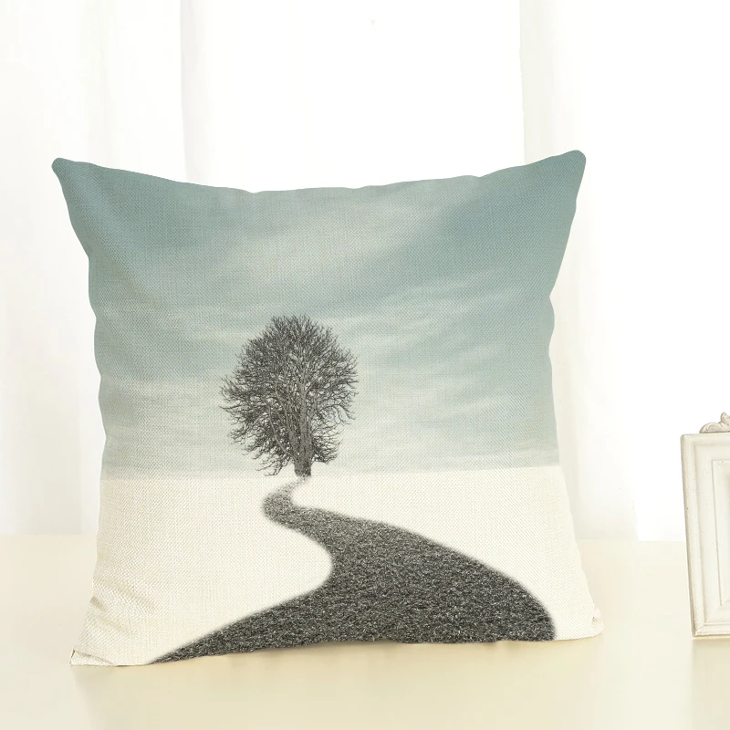 2017 Высококачественная льняная подушка в стиле ретро украшенная льняной