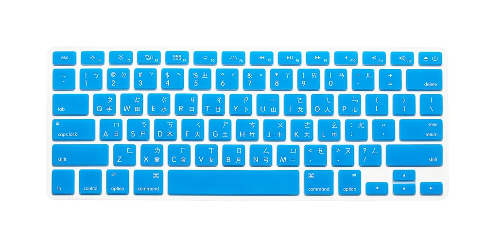 Чехол для клавиатуры Тайваньского языка силиконовая защитная пленка Macbook Air Pro 13 15