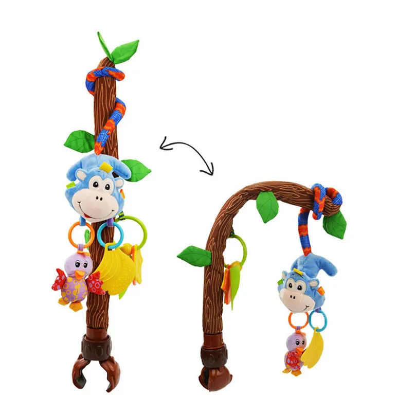 3 вида детская подвесная игрушка в виде коляски для детской кроватки милые