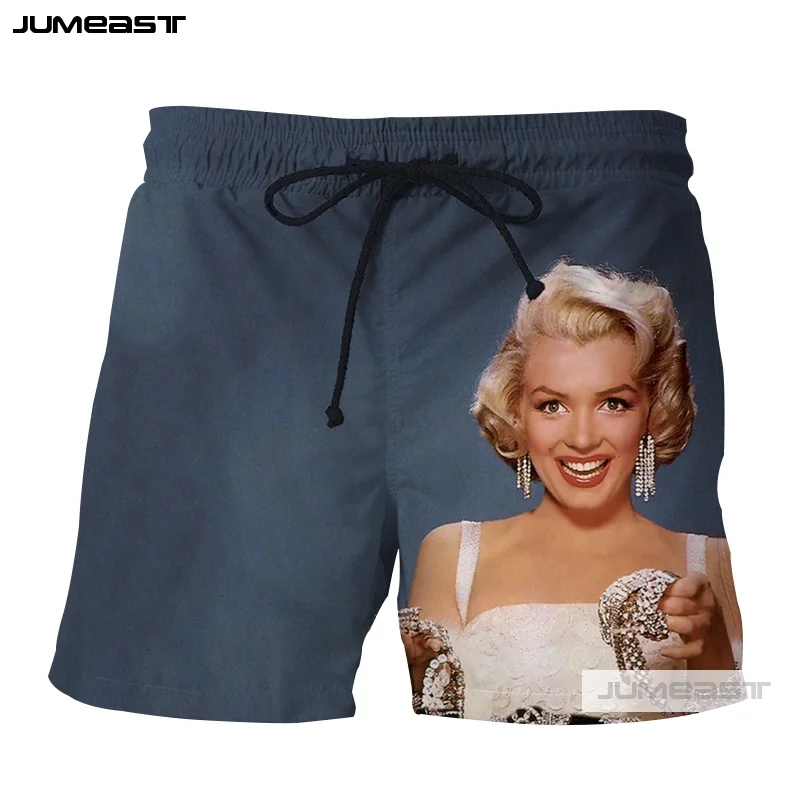 Jumeast модные 3D печатные сексуальные богини Мэрилин Монро короткие брюки
