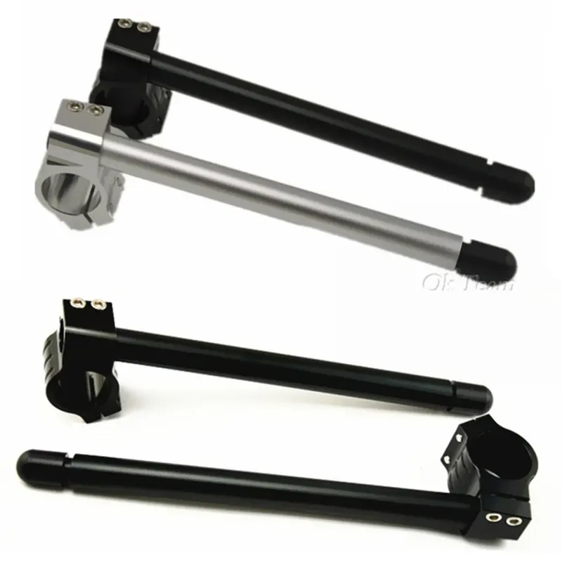 

2pcs Universal Black Racing Adjustable CNC 35/37/41/45/46/48MM Clip On Ons Fork Handlebars Handle Bar for Cafe Racer Motorcycle