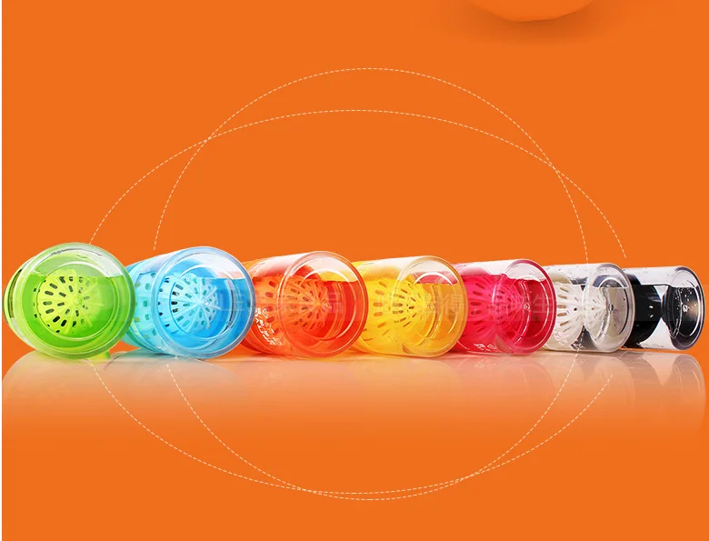 Горячая креативная 650 мл H2O водная бутылка для сока лимонные фрукты Питьевая