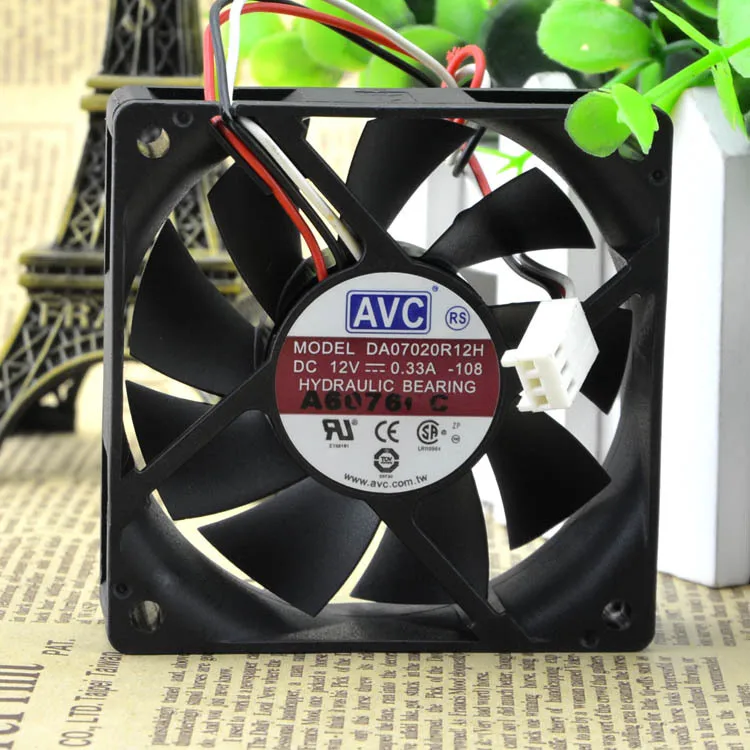 AVC DA07020R12H 12 В 0.33A Вентилятор охлаждения сервера 7020 70x70x20 мм 7 см|cooling fan|server cooling fanserver