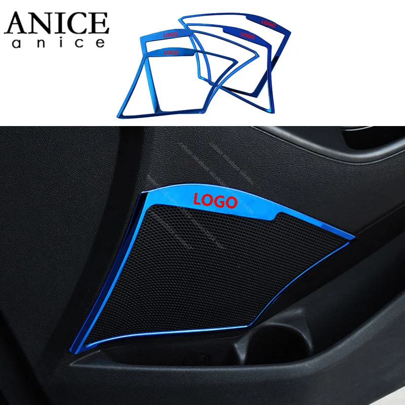 

4pcs door Speaker Loudspeaker box Cover trim fit for HYUNDAI Elantra 2011-2015
