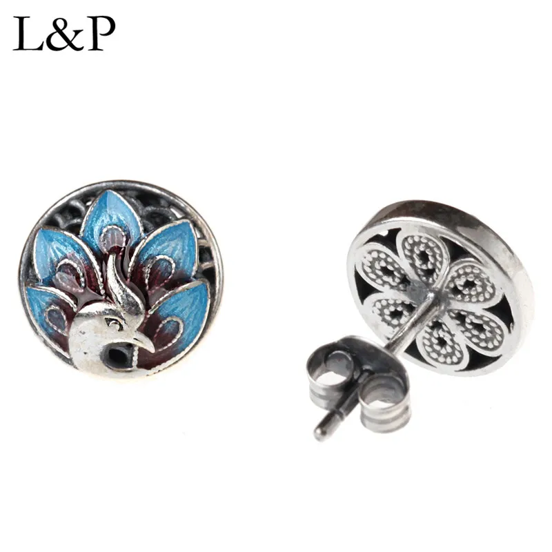 Real 925 Sterling Silver Stud Earrings for Women Elegant Handmade Circle Fashion Luxury Jewelry Christmas Gift | Украшения и